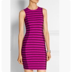 Opening Ceremony Striped Sleeveless Graphic Dress